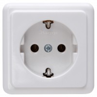 1018.0200.0 Розетка PT 1, белая
