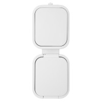 Priza + Intrerupator aplicat vertical IP54 GWN-17B2/P Alb  ABEX