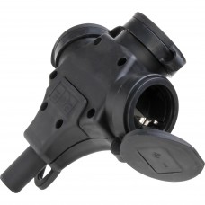 667128/1816.0501.0 Cupla tripla 2P+E din cauciuc 16A 250V IP54 