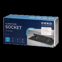 829093/OR-GM-9034/B Bloc prize incastrat 2x2p+e schuko + USB-A + USB-C Negru 