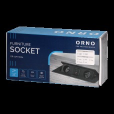 829093/OR-GM-9034/B Bloc prize incastrat 2x2p+e schuko + USB-A + USB-C Negru 