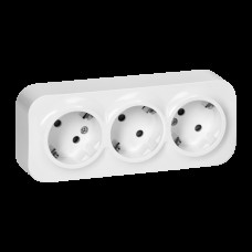844218/OR-OE-7209(GS)/W ToDo Bloc de 3 prize 2P+E 16A/250V Alb  IP20 