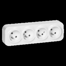844331/OR-OE-7210(GS)/W ToDo Bloc de 4 prize 2P+E 16A/250V Alb  IP20 