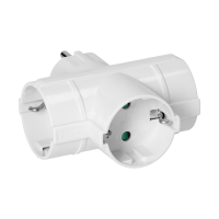 Adaptor triplu 3x2P+Z Schuko alb OR-AE-13184(GS)