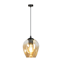 Подвесной декоративный корпус IRIS 1P max.60W E27 стекло черный/золото AD-LD-6326B-CE27SP