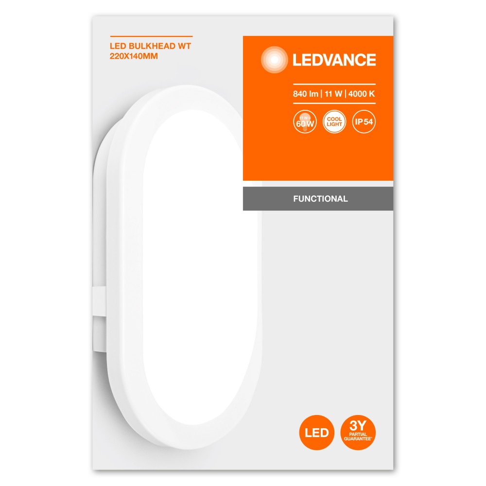 Corp de ilumin LED BULKHEAD WT 11W/4000K  840 lm IP54