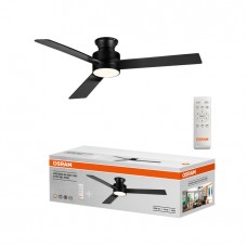 Ventilator pe tavan cu plafon CEILING BLADE FAN D132 BK REM OSRAM